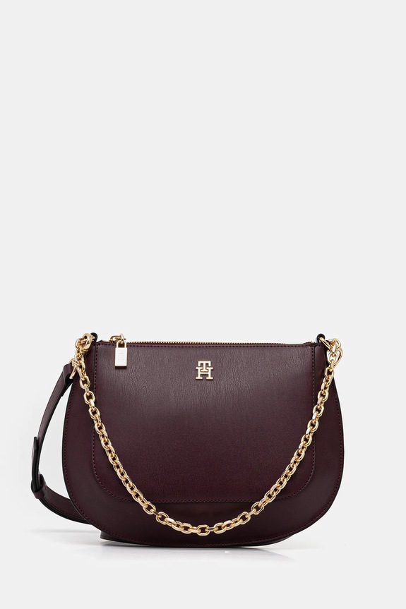 Tommy Hilfiger bőr táska szintetikus bőr burgundia AW0AW18143
