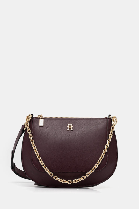 Tommy Hilfiger bőr táska szintetikus bőr burgundia AW0AW18143