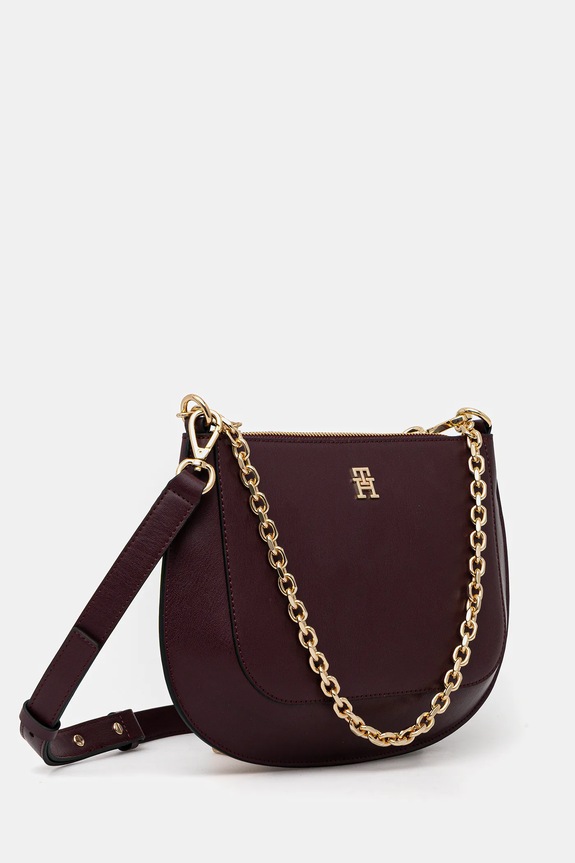 Tommy Hilfiger bőr táska AW0AW18143 burgundia SS26
