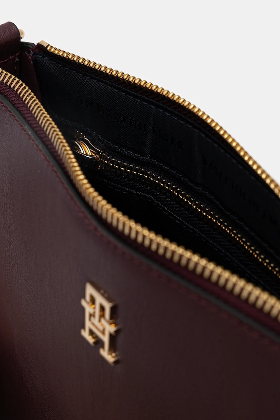 Tommy Hilfiger bőr táska AW0AW18143 burgundia