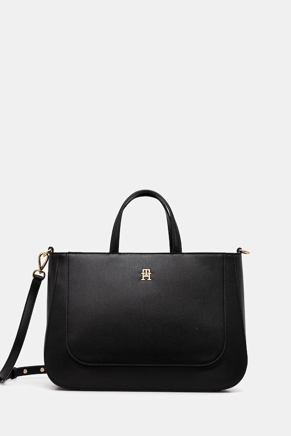 Tommy Hilfiger kézitáska szintetikus bőr fekete AW0AW18145