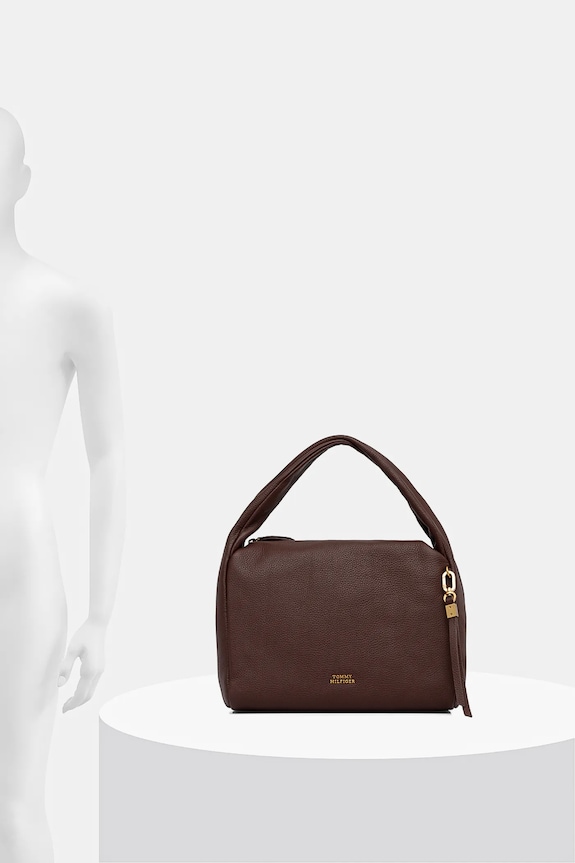 Kožená kabelka Tommy Hilfiger AW0AW18152