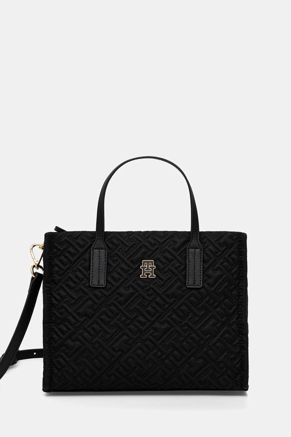 Torba Tommy Hilfiger Planet friendly crna AW0AW18162