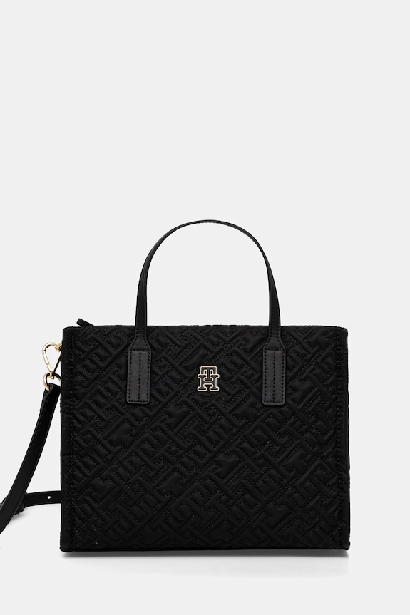 Torba Tommy Hilfiger Planet friendly crna AW0AW18162