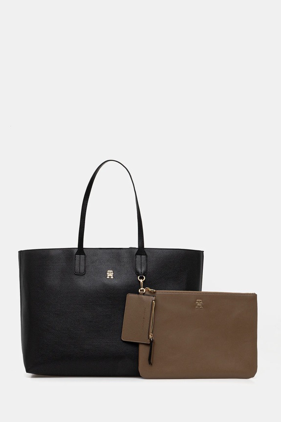 Tommy Hilfiger kézitáska szintetikus bőr fekete AW0AW18173