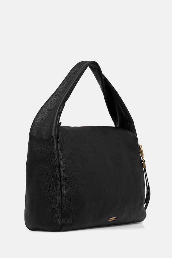 Kožna torba Tommy Hilfiger AW0AW18285 crna SS26