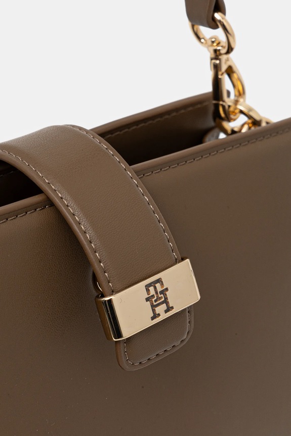 Τσάντα Tommy Hilfiger μπεζ AW0AW18286