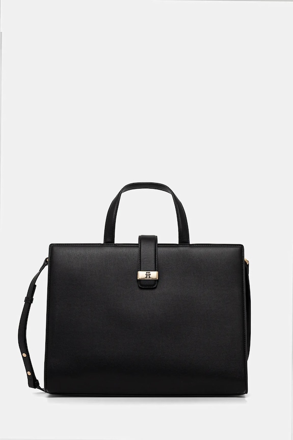 Tommy Hilfiger torebka nie mieści A4 czarny AW0AW18287