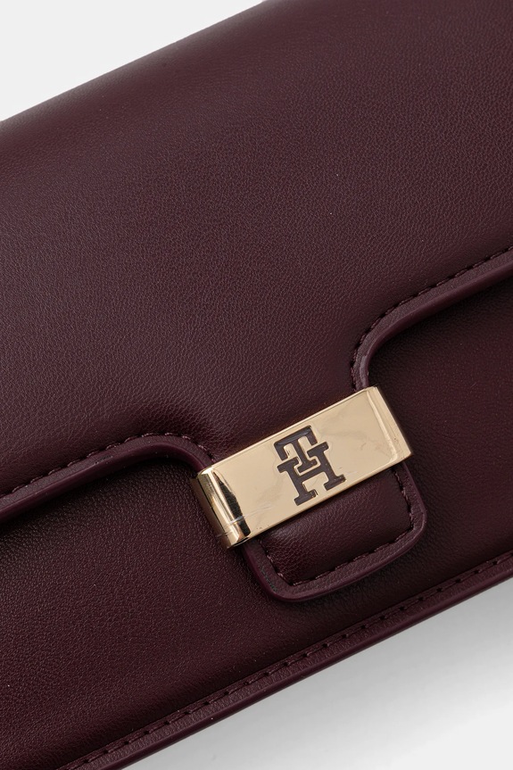 Τσάντα Tommy Hilfiger μπορντό AW0AW18288