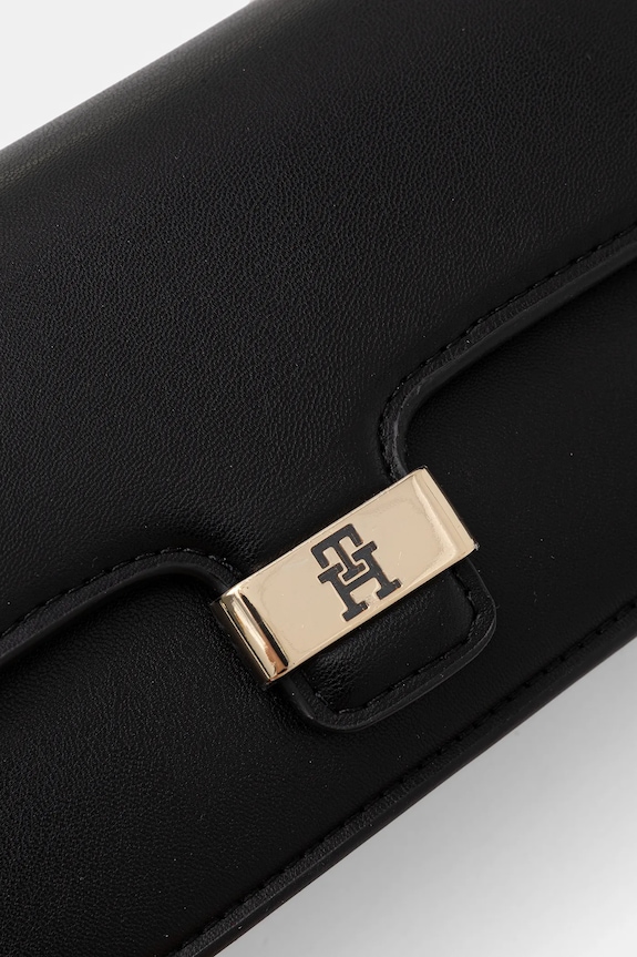 Τσάντα Tommy Hilfiger μαύρο AW0AW18288