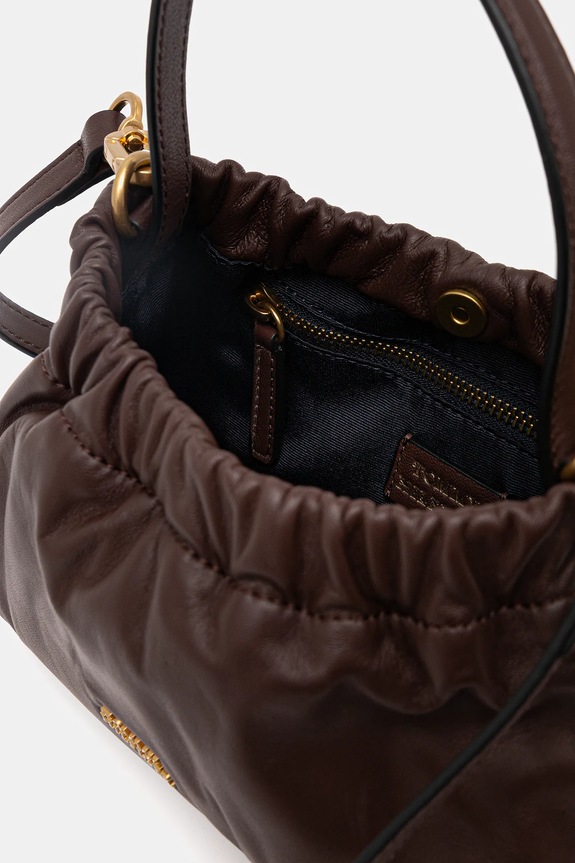 Kožna torba Tommy Hilfiger AW0AW18306 smeđa