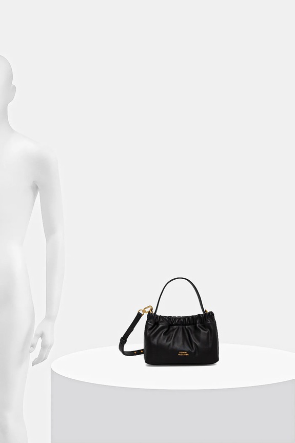 Usnjena torbica Tommy Hilfiger AW0AW18306