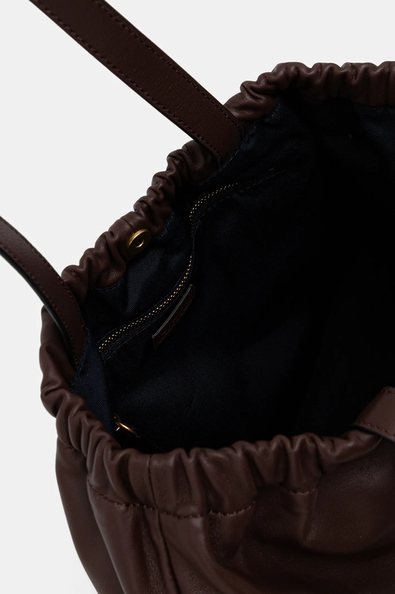 Kožna torba Tommy Hilfiger smeđa AW0AW18308