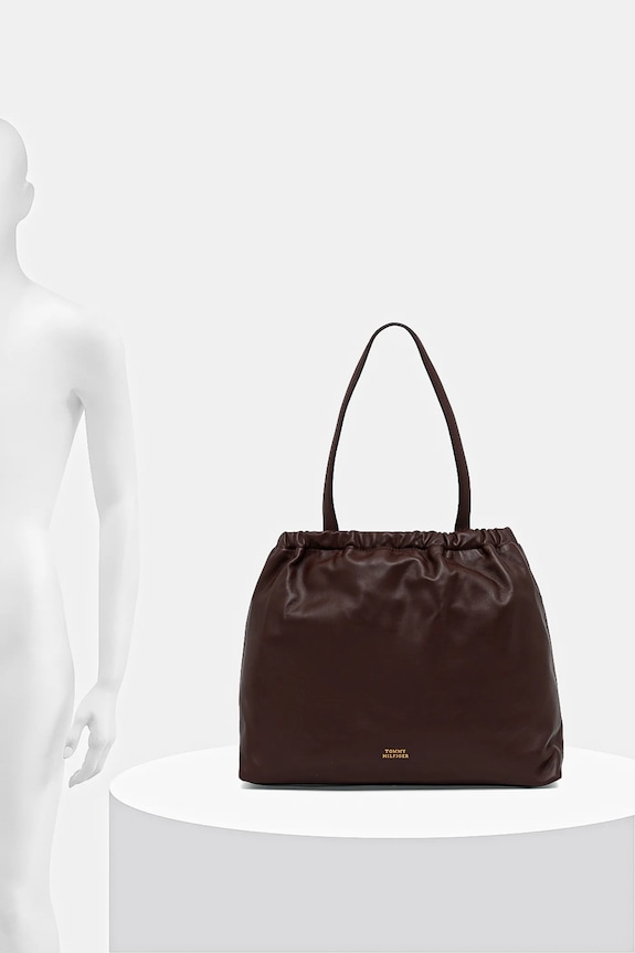 Kožna torba Tommy Hilfiger AW0AW18308