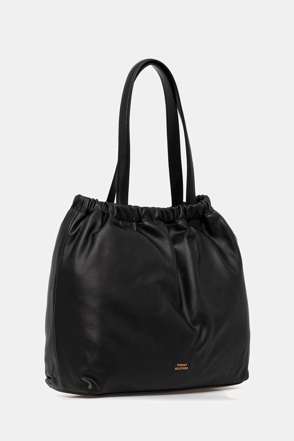 Kožna torba Tommy Hilfiger AW0AW18308 crna SS26