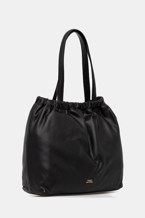 Kožna torba Tommy Hilfiger AW0AW18308 crna SS26