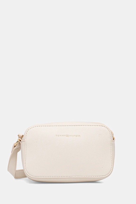 Τσάντα Tommy Hilfiger συνθετικό μπεζ AW0AW18115