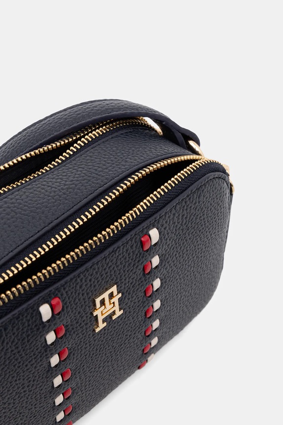 Kabelka Tommy Hilfiger AW0AW18153 tmavomodrá