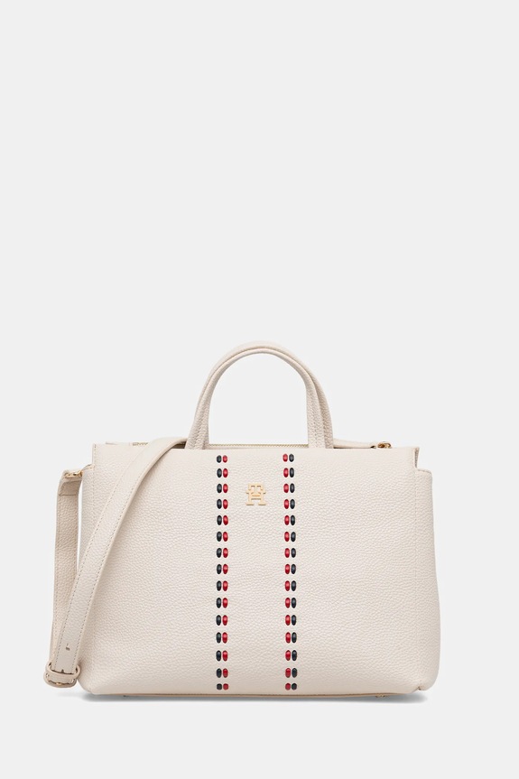 Tommy Hilfiger poșetă nu incape in A4 bej AW0AW18155