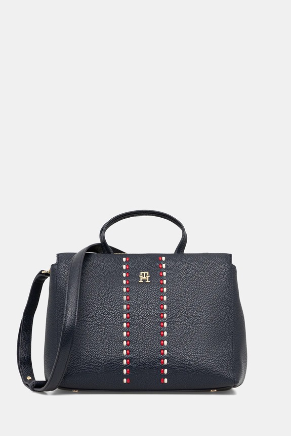Tommy Hilfiger poșetă nu incape in A4 bleumarin AW0AW18155