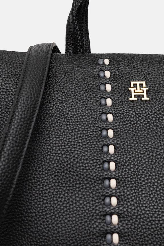 Kabelka Tommy Hilfiger čierna AW0AW18155