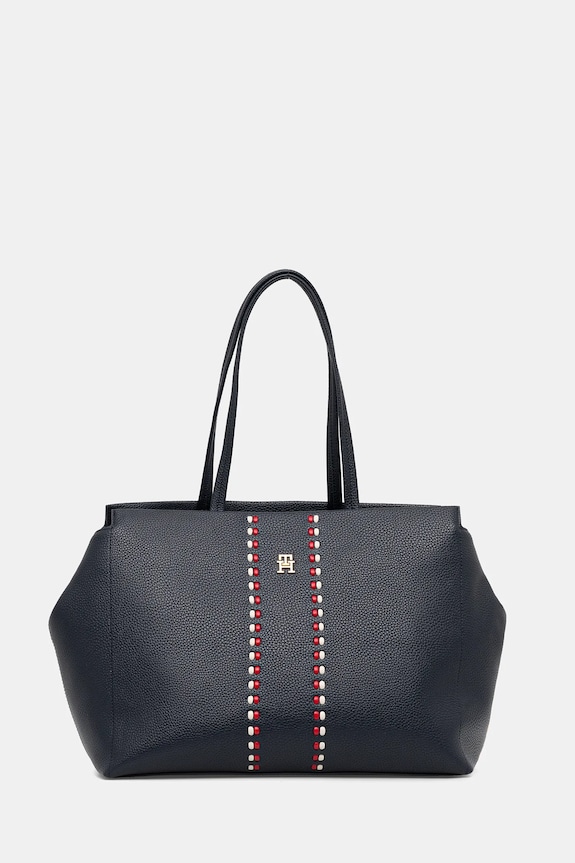 Tommy Hilfiger poșetă incape in A4 bleumarin AW0AW18157