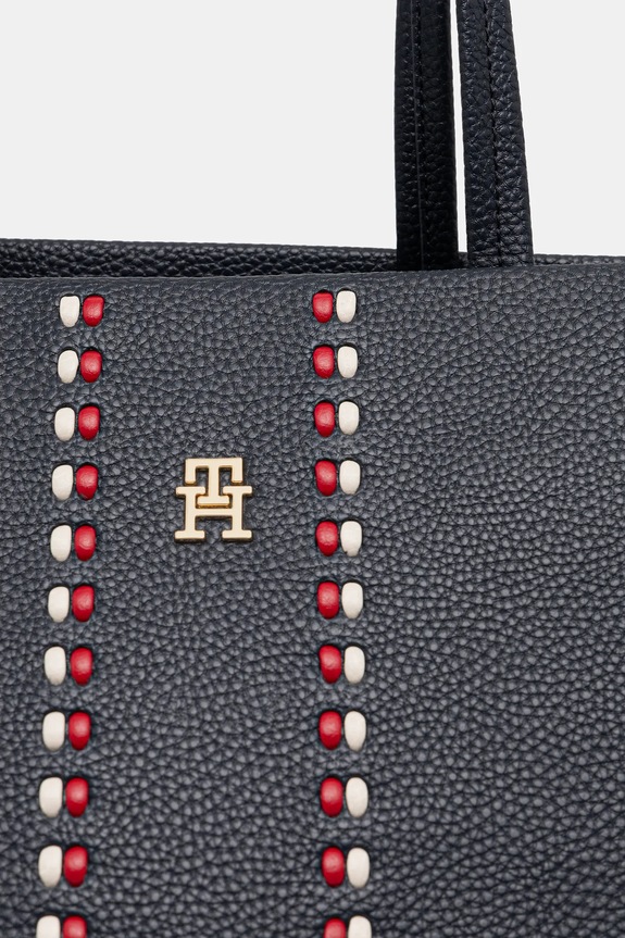 Kabelka Tommy Hilfiger tmavomodrá AW0AW18157