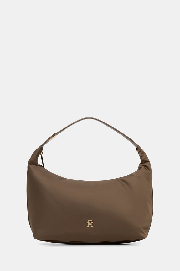 Kabelka Tommy Hilfiger jednofarebný béžová AW0AW18229