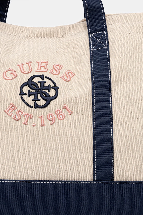 Αξεσουάρ Βαμβακερή τσάντα Guess V6RZ04.WL000 μπεζ