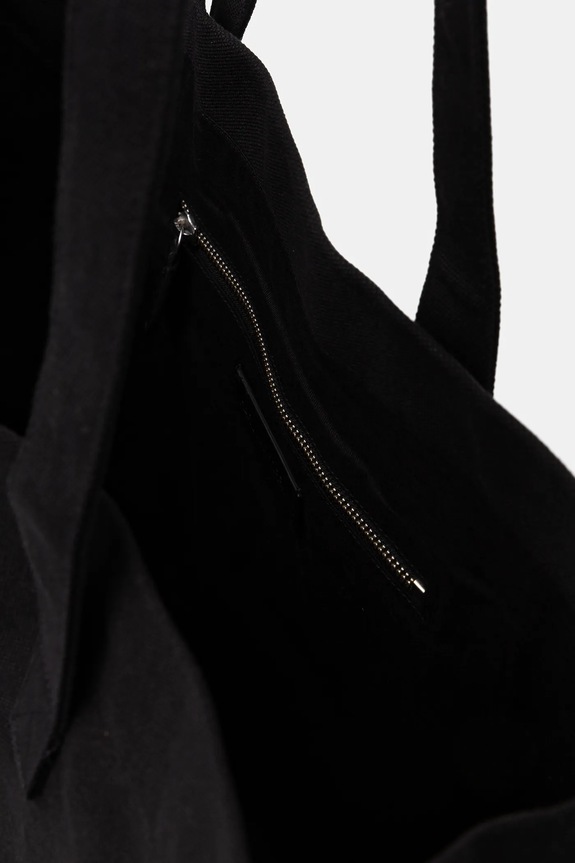 Βαμβακερή τσάντα Karl Lagerfeld K/ESSENTIAL B1M46078 μαύρο