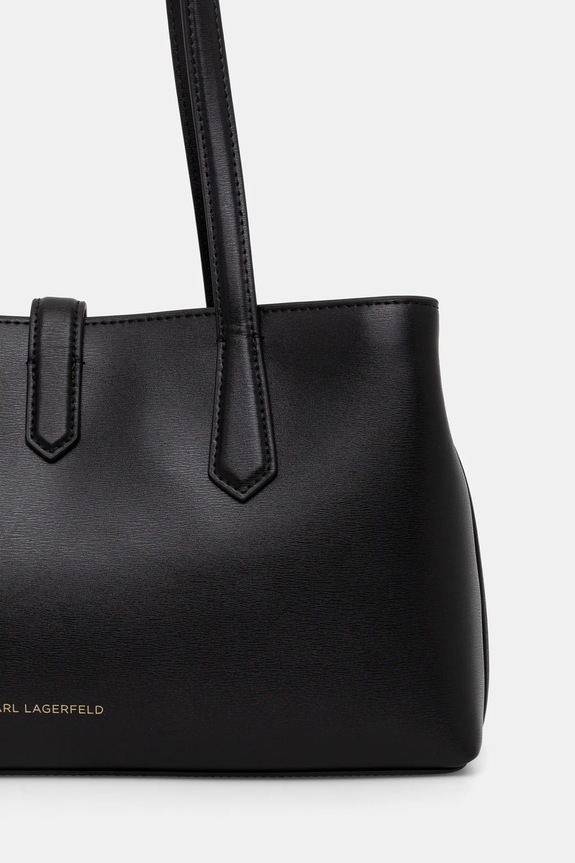 Αξεσουάρ Δερμάτινη τσάντα Karl Lagerfeld K/AUTOGRAPH B1W30095 μαύρο