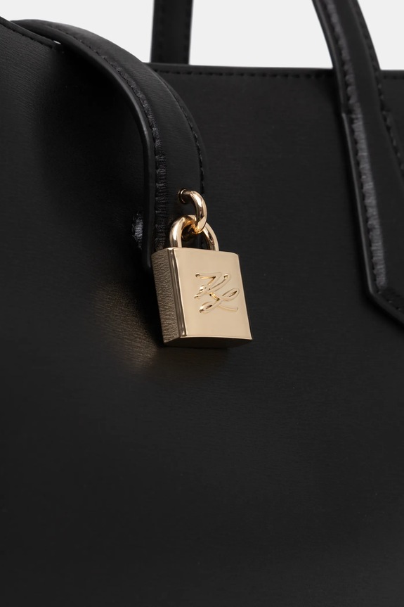 Δερμάτινη τσάντα Karl Lagerfeld K/AUTOGRAPH μαύρο B1W30095