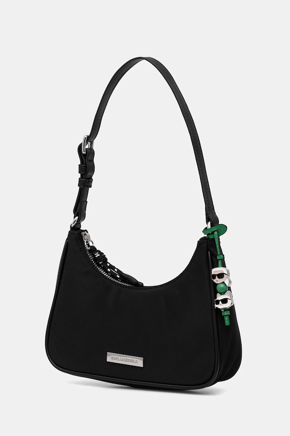 Karl Lagerfeld geantă IKON B1W32068 negru SS26
