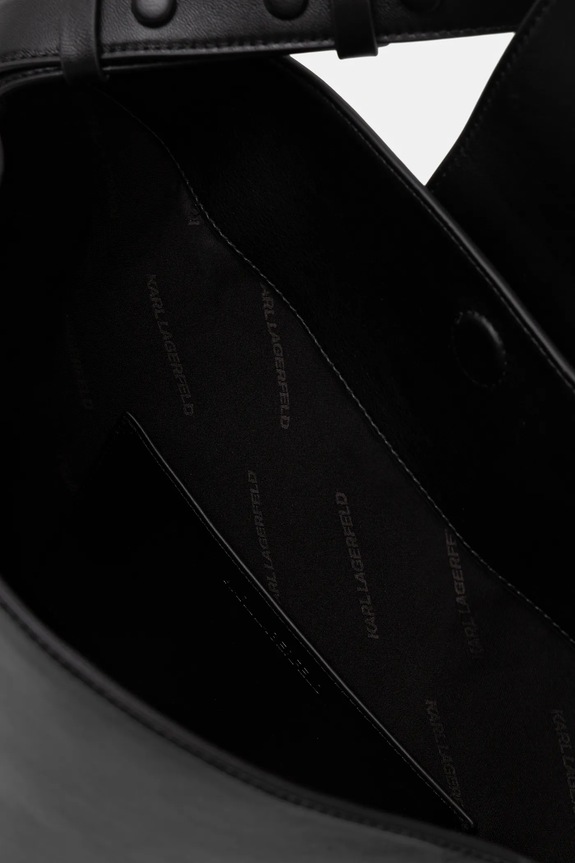 Karl Lagerfeld bőr táska K/SIGNATURE B1W30200 fekete