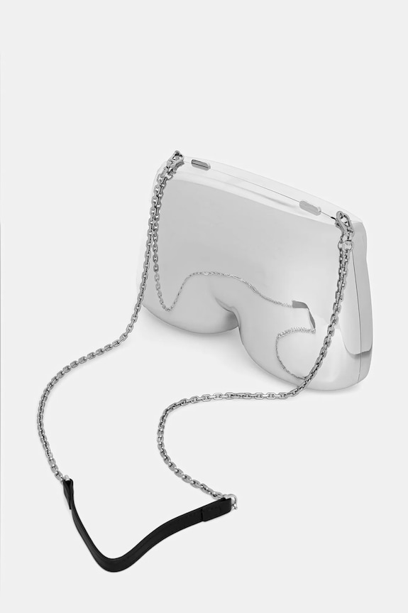 Αξεσουάρ Τσάντα Karl Lagerfeld IKON/K B1W30128 ασημί