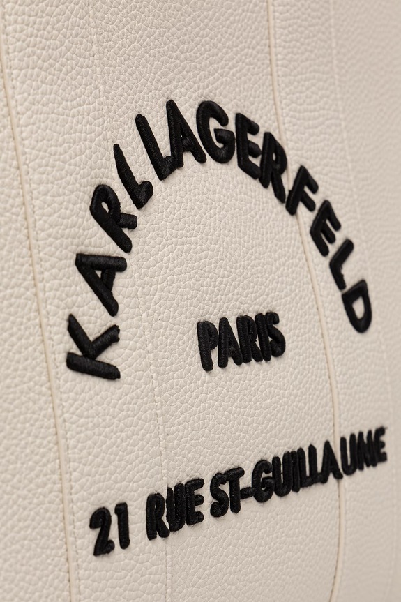 Karl Lagerfeld torebka shopper damska z imitacji skóry K/RSG MD beżowy B1W30041