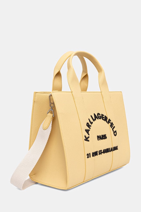 Karl Lagerfeld tote torba za žene od imitacije kože K/RSG MD B1W30041 zlatna SS26