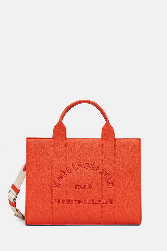 Karl Lagerfeld kézitáska K/RSG MD szintetikus bőr narancssárga B1W30041