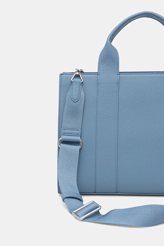 Accesorii Karl Lagerfeld tote bag pentru femei cu imitație de piele K/RSG MD B1W30041 albastru
