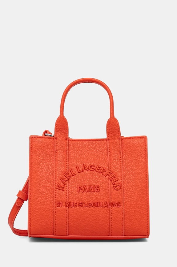 Karl Lagerfeld kézitáska K/RSG MN szintetikus bőr narancssárga B1W30042