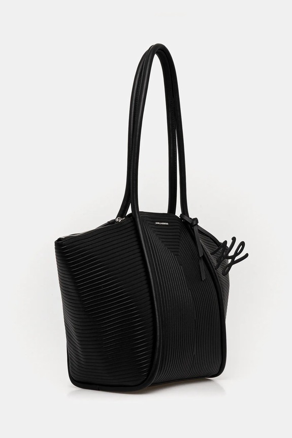 Torba Karl Lagerfeld K/WELLEN MD B1W30043 crna SS26