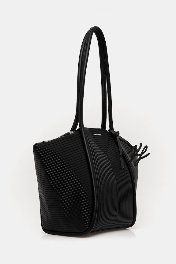 Torba Karl Lagerfeld K/WELLEN MD B1W30043 crna SS26