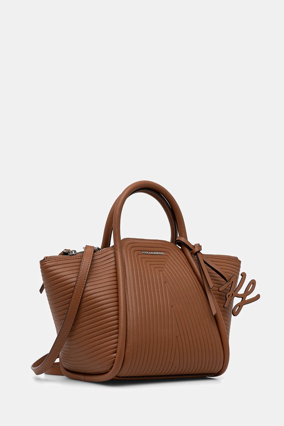 Τσάντα Karl Lagerfeld K/WELLEN MD B1W30044 καφέ SS26