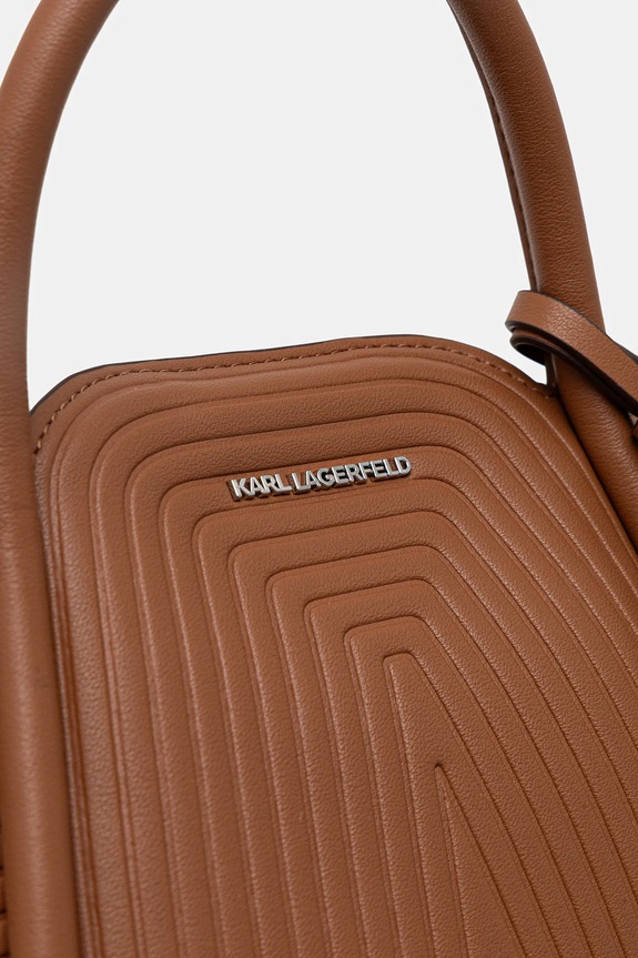 Τσάντα Karl Lagerfeld K/WELLEN MD καφέ B1W30044