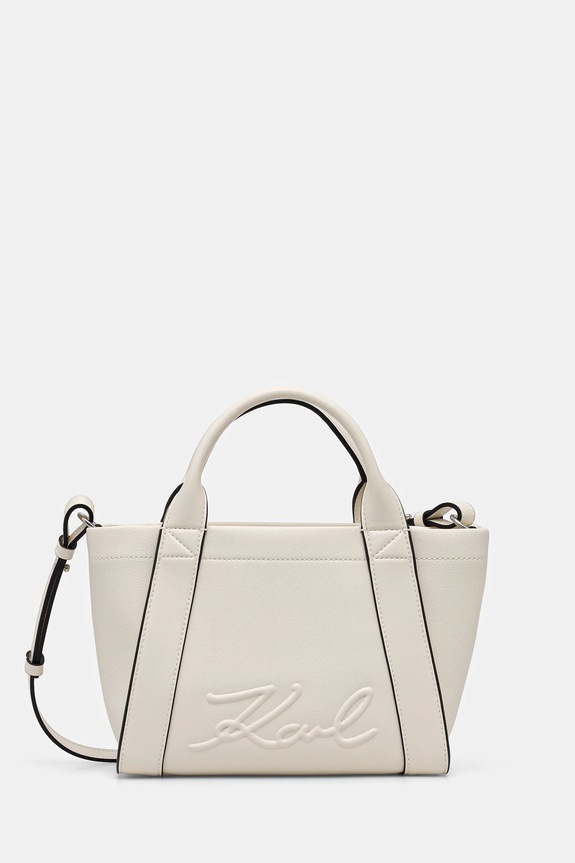 Torba Karl Lagerfeld K/VILLE bez uzorka bijela B1W30067