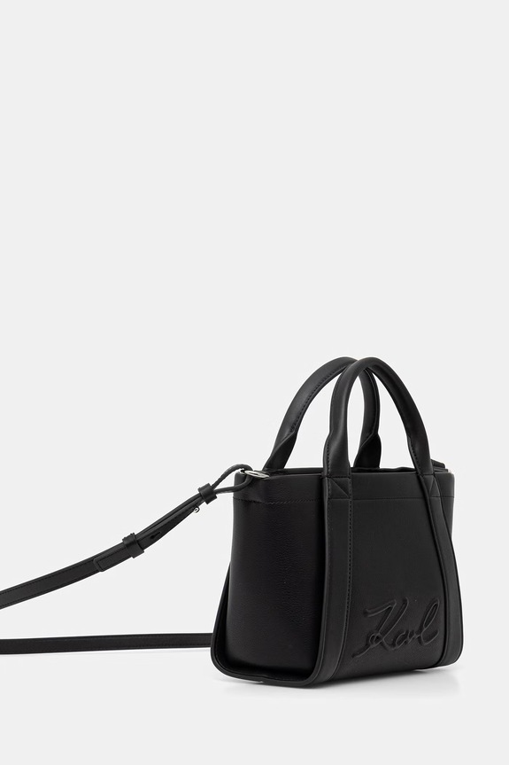 Karl Lagerfeld crossbody kabelka dámská z imitace semiše K/VILLE B1W30067 černá SS26