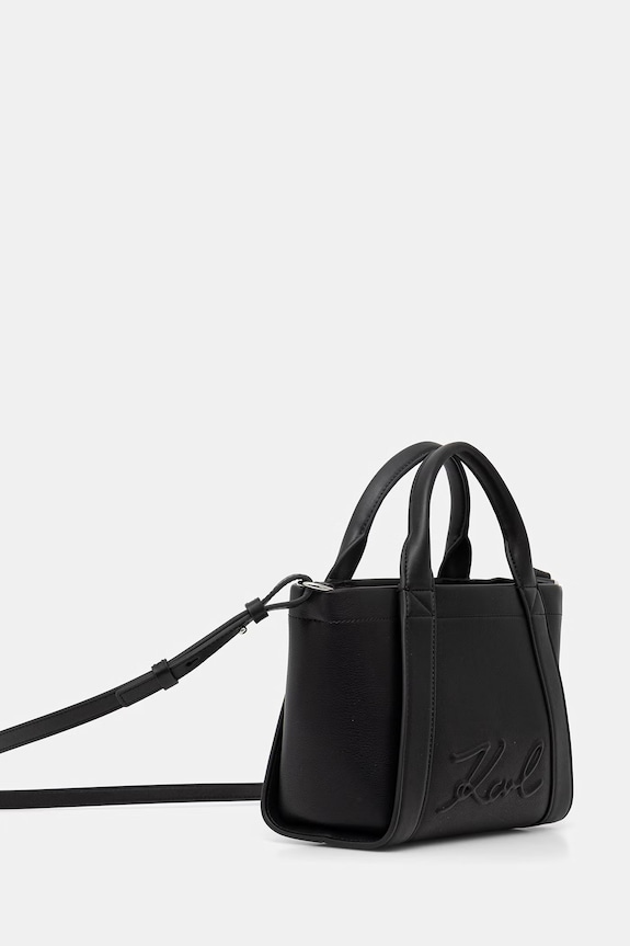 Karl Lagerfeld crossbody kabelka dámská z imitace semiše K/VILLE B1W30067 černá SS26