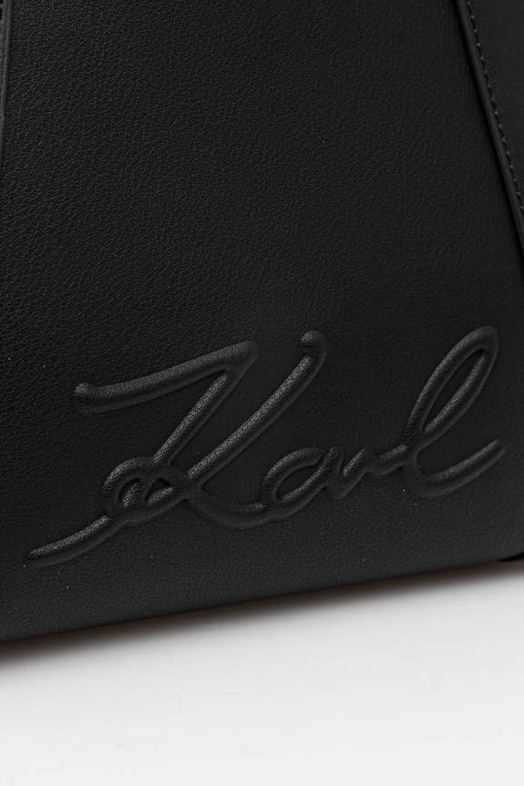 Karl Lagerfeld crossbody kabelka dámská z imitace semiše K/VILLE černá B1W30067