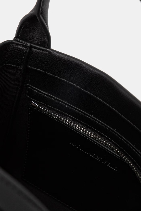 Karl Lagerfeld crossbody kabelka dámská z imitace semiše K/VILLE B1W30067 černá