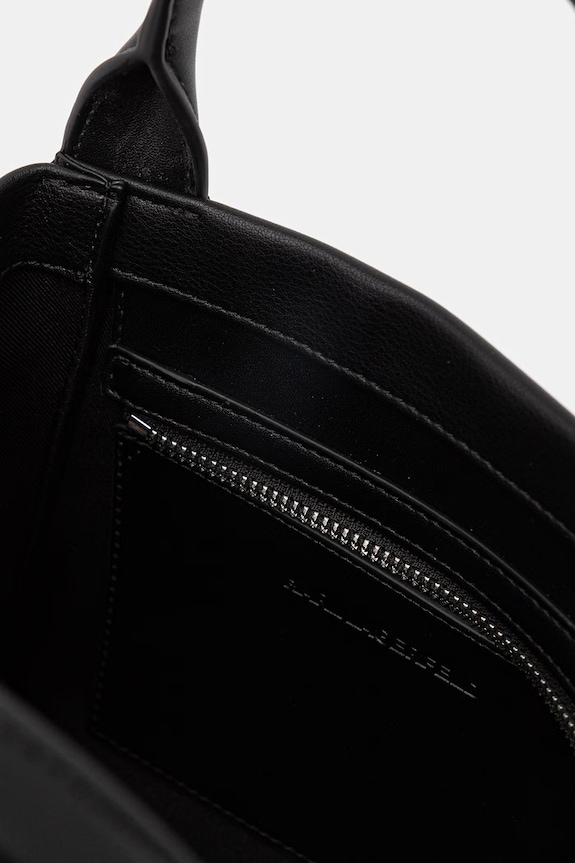 Karl Lagerfeld crossbody kabelka dámská z imitace semiše K/VILLE B1W30067 černá